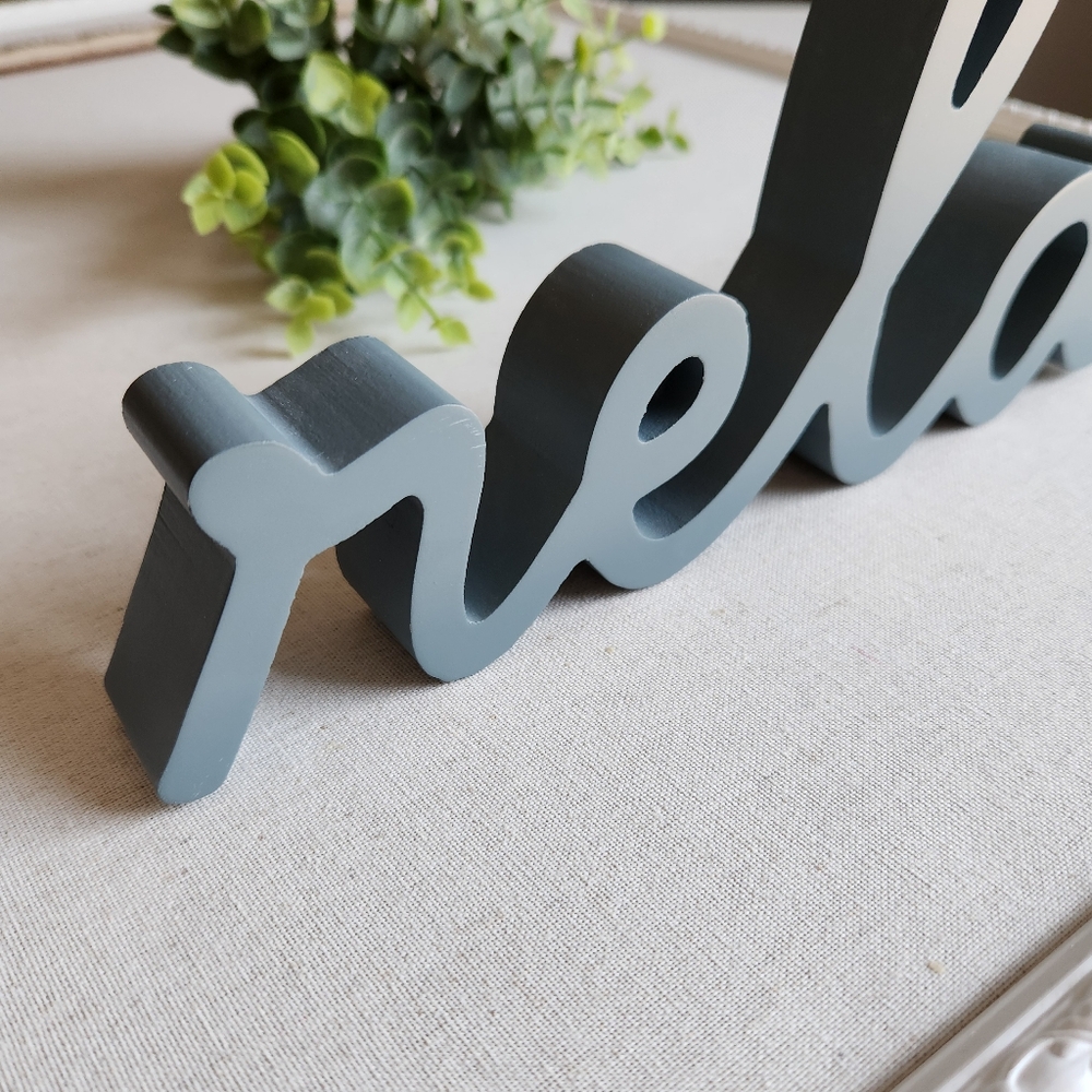 Decor - wooden sign gray relax - Picture 5 of 7